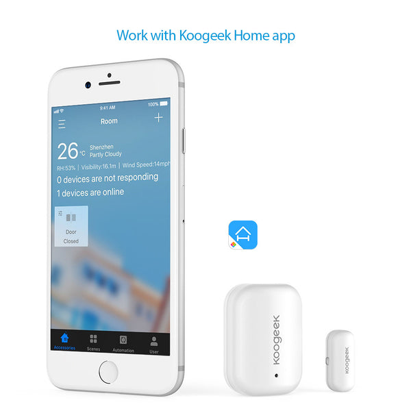 Koogeek Door/Window Sensor Work with Apple HomeKit