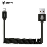 Baseus Retractable Spring 8pin Charging Cable Data Sync USB Charger Cable For iPhone X 8 7 6 5 iPad IOS 9 10 11 Data Sync Cable