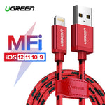 Ugreen for iPhone Cable Lightning to USB Cable for iPhone 8 Xs Max XR 7 Fast Charging Cable Mobile Phone Cable USB Charger Cord