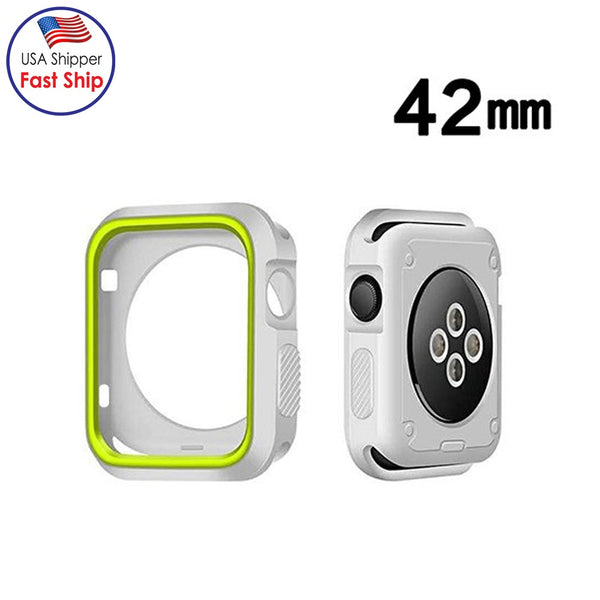 AMZER® Candy Skin Cover - Green/ Gray for Apple Watch 42mm for Apple Watch Series 1