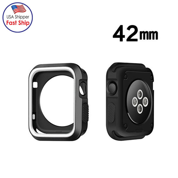 AMZER® Candy Skin Cover - White/ Black for Apple Watch 42mm for Apple Watch Series 1