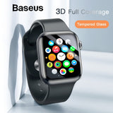 Baseus 0.23mm Thin Protective Glass For Apple Watch 1 2 3 3D Full Coverage Tempered Glass For iWatch 1 2 3 Screen Protector Film