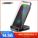 Ugreen Qi Wireless Charger for iPhone X XS XR 8 Samsung S9 S8 10W Fast Wireless Charging Dock Station for Xiaomi Phone Charger